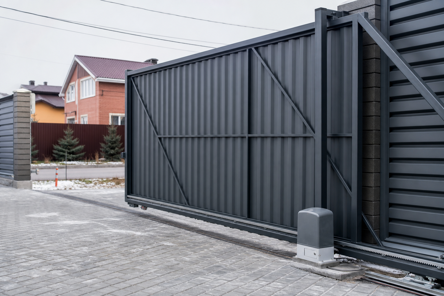 Откатные ворота Откатные ворота — Ferroom, Красное Село