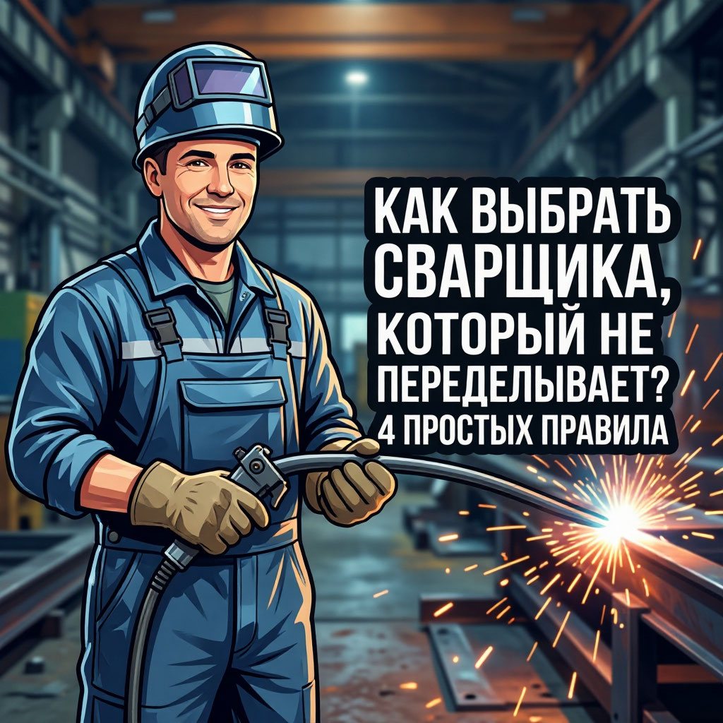 «Как выбрать сварщика, который не переделывает? 4 простых правила» Как выбрать сваршика правильно